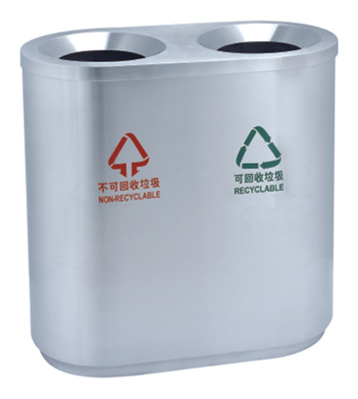 JP08機場商場不銹鋼分類桶